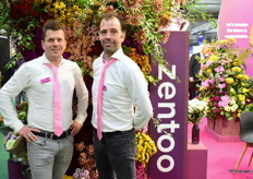 Ronald van den Berg en Richard Duijvensteijn van Zentoo op de beurs met diverse concepten.